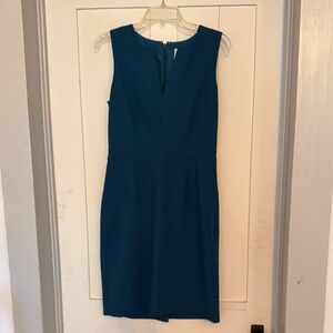 Elegant Teal Sleeveless Dress
